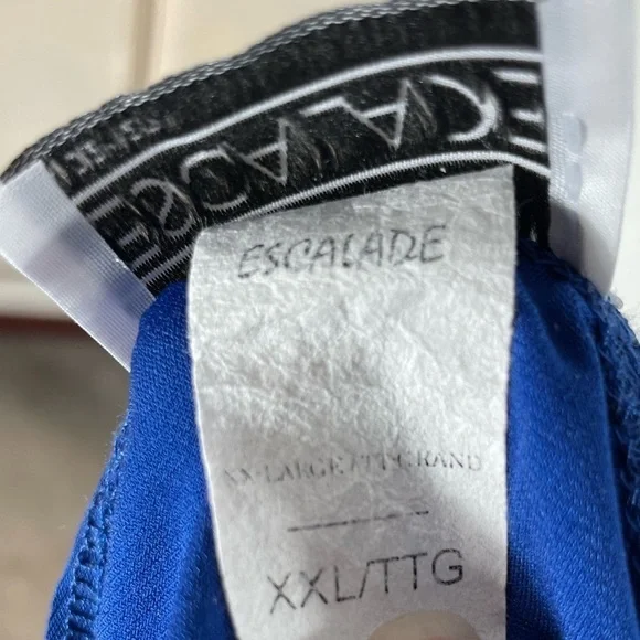 Escalade Blue Ruched Top - Picture 11 of 14